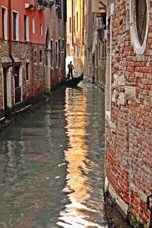 Old buildings Surrounding the Grand Canal in Veniceの写真素材