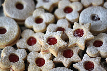 Tasty sweet biscuitsの写真素材