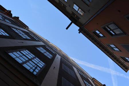 Historical houses in Swedenの写真素材