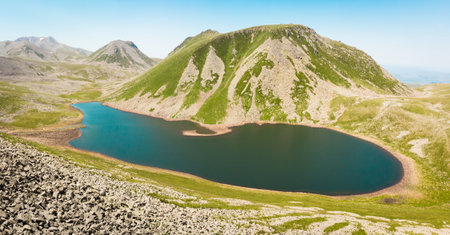 levanis lake in georgiaの写真素材