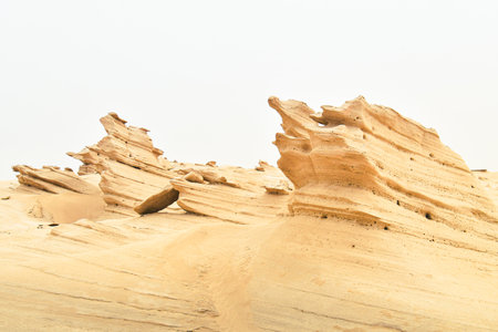 Fossil Dunes Al Wathba, Abu Dhabiの写真素材