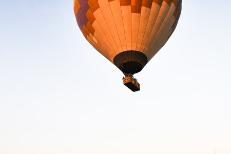 Famous tourist attraction of Cappadocia is an air flight. Cappadocia is known all over the world as one of the best places for flights with balloons. Cappadocia, Turkey.の写真素材