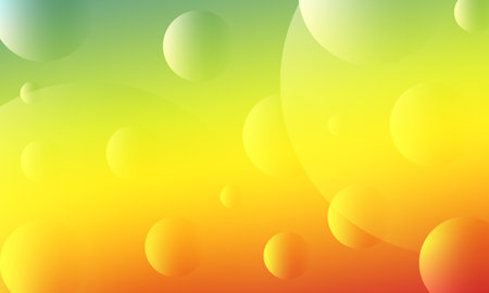 Modern and trendy abstract background with gradient color circles