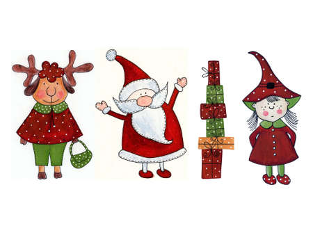Christmas Decorative elementsの写真素材