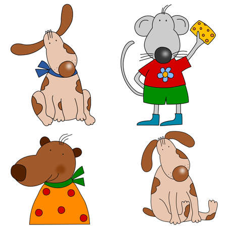 Cartoon charactersの写真素材