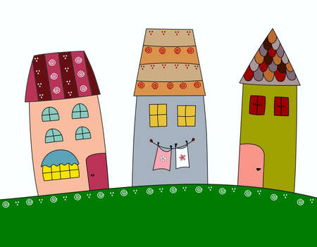Little townの写真素材