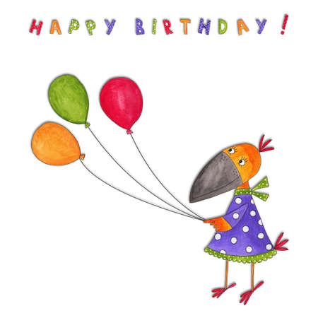 Happy Birthday  Greeting cardの写真素材
