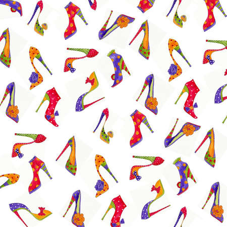 Fashion shoes patternの写真素材