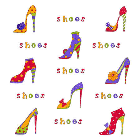 Fashion shoes backgroundの写真素材