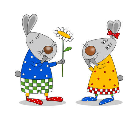 Happy birthday  Cartoon characters の写真素材