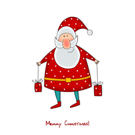 Santa Claus  Christmas cardの写真素材