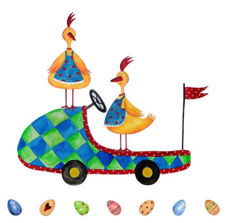 Easter illustrationの写真素材