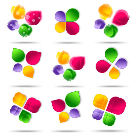 Set of Abstract designの写真素材