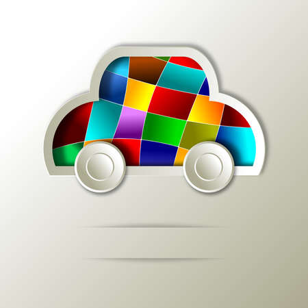 Car  Abstract logo designの写真素材