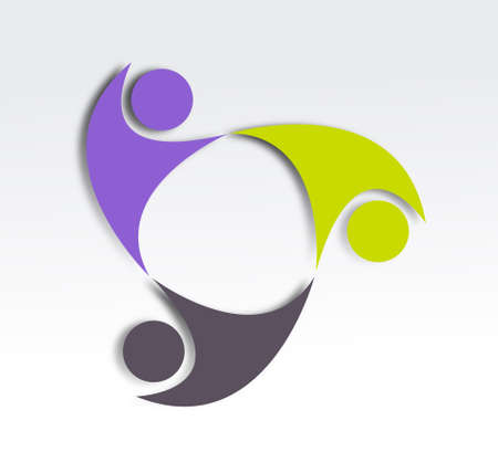 Cooperation Icone Designの写真素材