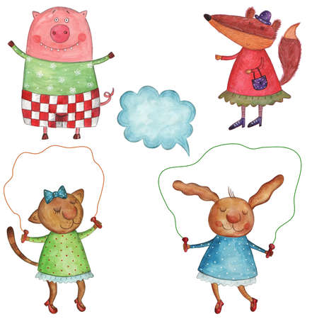 Pets  Cartoon charactersの写真素材