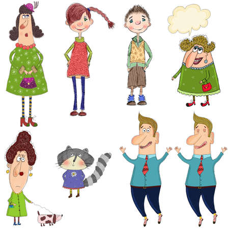 cartoon charactersの写真素材
