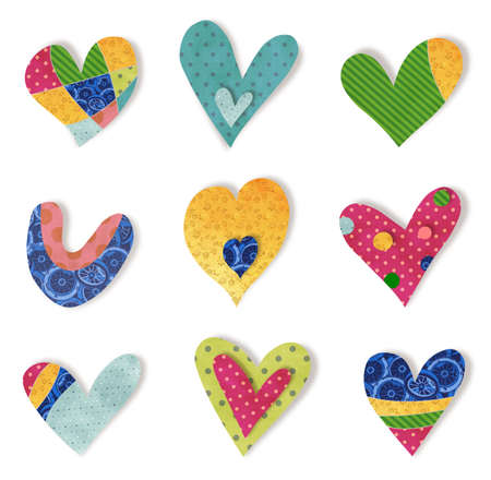 Decorative elements  Heartsの写真素材