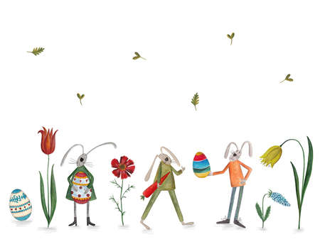Happy Easter. Greeting cardの写真素材