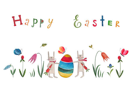 Happy Easter. Greeting cardの写真素材