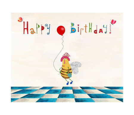 Birthday greeting cardの写真素材