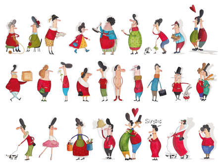 Mega collection of cartoon charactersの写真素材