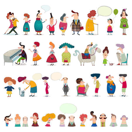 Mega collection of cartoon charactersの写真素材