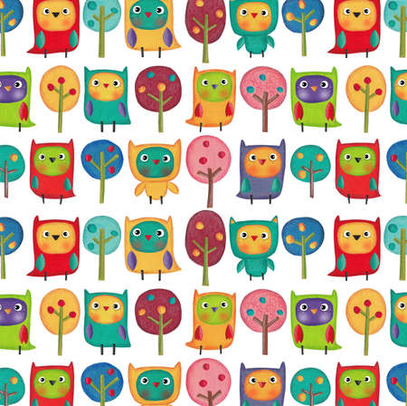 Watercolors painted pattern for gift paperの写真素材