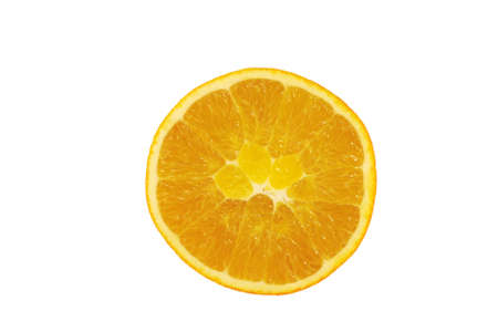 orange slice isolated on white background
