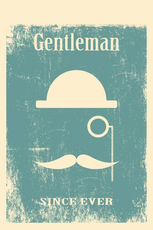 hipster mustache genteman background, illustration vector formatのイラスト素材