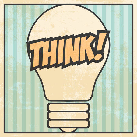 think pop art background, illustration in vector formatのイラスト素材