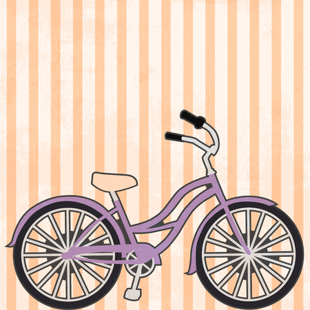 pop art bicycle, illustration in vector formatのイラスト素材
