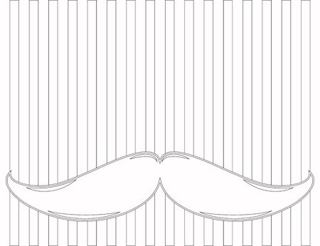 retro mustache background, illustration in vector formatのイラスト素材