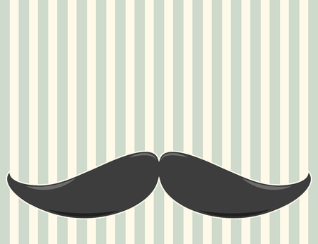 retro mustache background, illustration in vector formatのイラスト素材