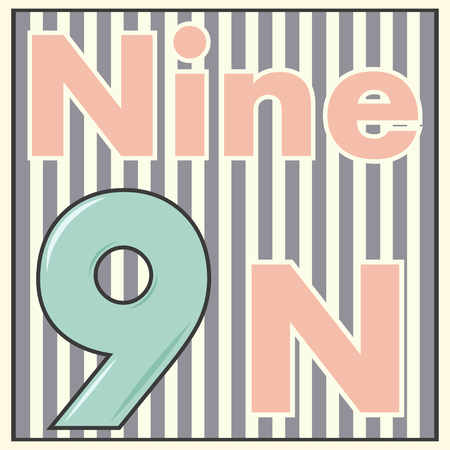 alphabet letter card, illustration in vector formatのイラスト素材