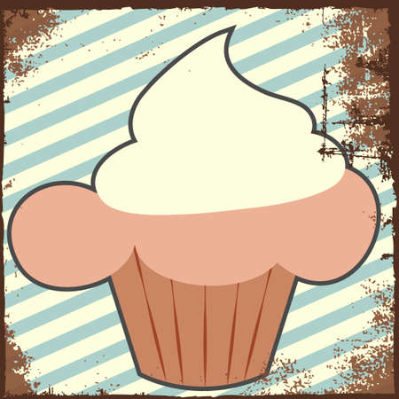 retro old poster, illustration in vector formatのイラスト素材