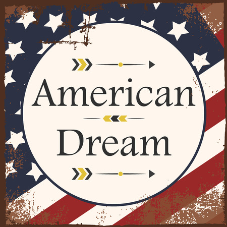 american dream backgound, illustration in vector formatのイラスト素材
