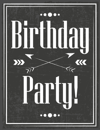 birthday party card, illustration in formatのイラスト素材