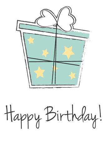 happy birthday card, illustration in vector formatのイラスト素材