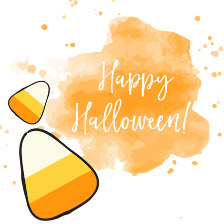 happy halloween card, illustration in vector formatのイラスト素材