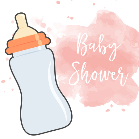 baby shower card, illustration in vector formatのイラスト素材