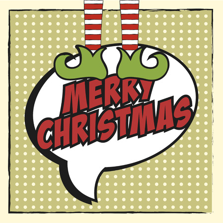 merry christmas card, illustration in vector formatのイラスト素材