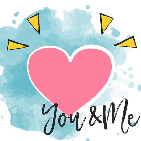 happy valentine's day, illustration in vector formatのイラスト素材