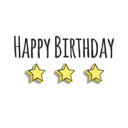 happy birthday card, illustration in vector formatのイラスト素材