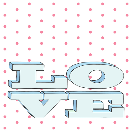 happy valentine's day card, illustration in vector formatのイラスト素材