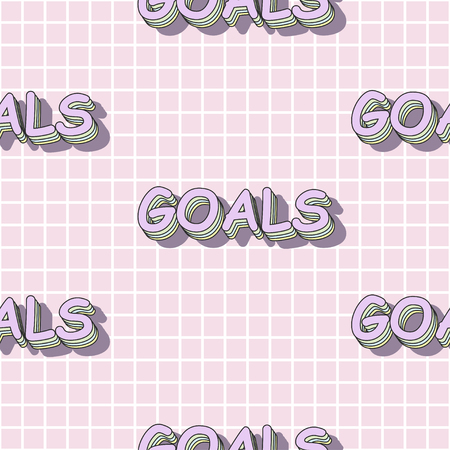 cute goals seamless pattern, illustration in vector fromatのイラスト素材