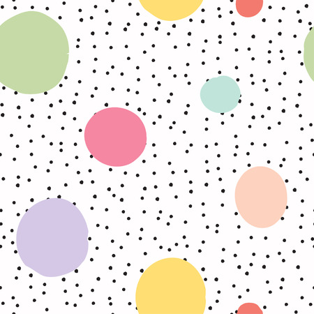 cute seamless kids pattern, illustration in vector formatのイラスト素材