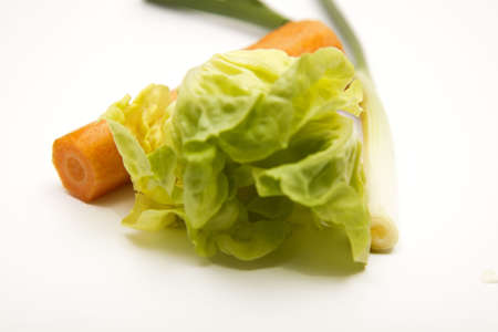 isolated healty fresh spring vegetables の写真素材