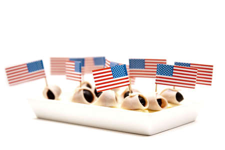 little american party flagsの写真素材