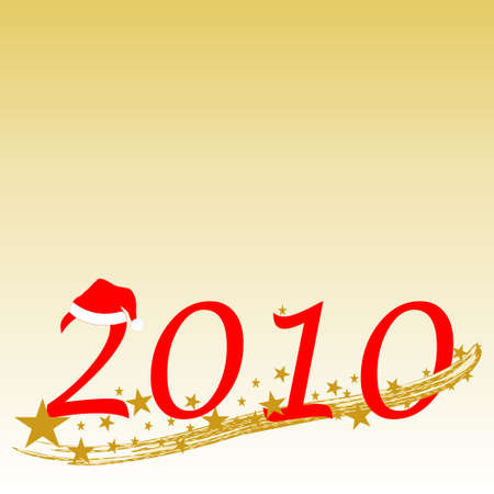 happy new year 2010のイラスト素材